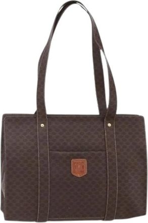 Celine Pre-owned Plastic Tote Bag - Dames - Vintage Shopper - Bruin - ONE Size - Vintage