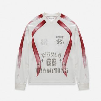 Duke + Dexter Duke + Dexter, Mens Duke World Champions White + Red Jersey, Size XXL