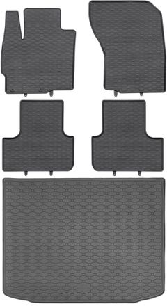 OEM Juego De Alfombrillas De Goma Para Coche Y Alfombrilla Para Maletero Para Mitsubishi Asx Crossover (05.2010-12.2021)