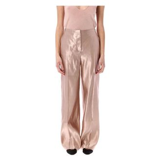 Loulou Studio Silk Linen Wide Leg Pant