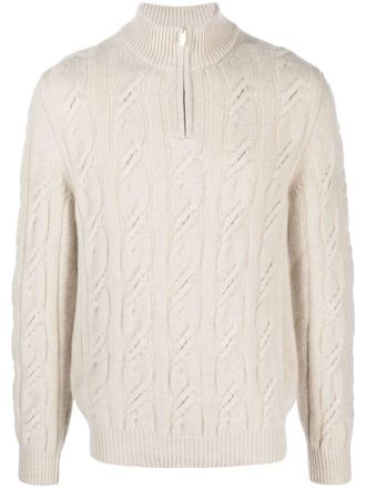 Fedeli chunky-knit wool-blend jumper - men - Wool/Cashmere - 52 - Neutrals