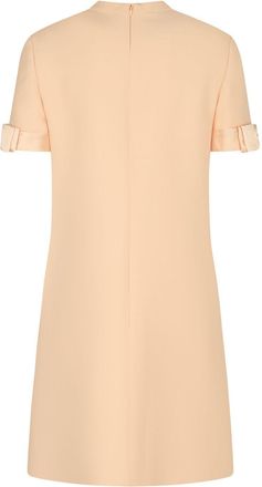 Valentino Womens Wool And Silk Short Dress - Peach - Size EU 36 (Womens)