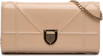 Dior Pre-owned Dior Patent Diorama Wallet On Chain Ladies 7XAGDTEPLO42PD9G