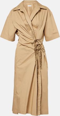 Dries Van Noten Abito a portafoglio in cotone