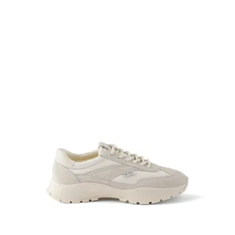 Prada Mesh Fabric And Suede Sneakers