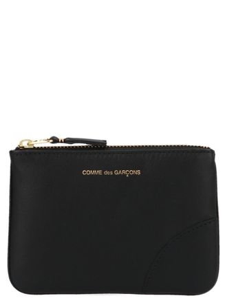 Comme Des Gar&ccedil;ons Logo Print Wallet Wallets And Card Holders Black