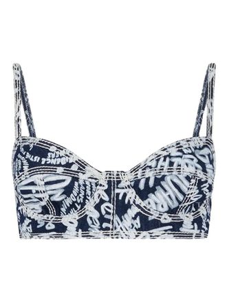 Dsquared2 Dark Flower Rebel hibiscus bh - Blauw