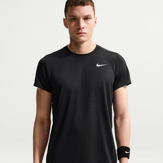 Nike Mens Court Victory Dri-FIT Tennis Top in Black | FZ6921-010