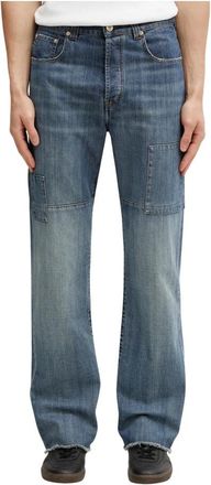 Wales Bonner Chance Denim Jeans - Heren - Regular Fit Jeans - Blauw - L - Denim - Jeans