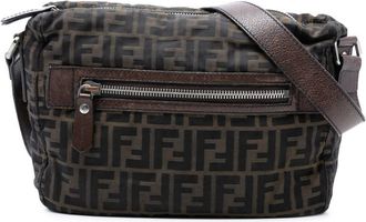 Fendi Pre-owned Fendi Zucca Canvas Crossbody Ladies 7VA225 AWM 128 2384