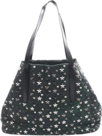 Jimmy Choo London Pre-owned Pimlico S Leren Tote Tas - Dames - Vintage Shopper - Groen - ONE Size - Leer - Vintage