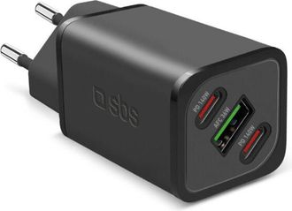 SBS Sbs Tetrganusb2cpd140w Cargador De Dispositivo M&oacute;vil Universal Negro Corriente Alterna Carga R&aacute;pida Interior