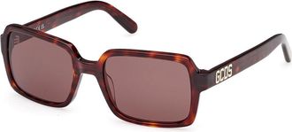 GCDS GD0059 52E Mens Sunglasses Tortoiseshell Size 54