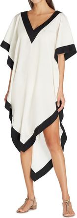 Valimare Aria High-Low Crepe de Chine Cover-up Dress in Off White at Nordstrom, Size Small