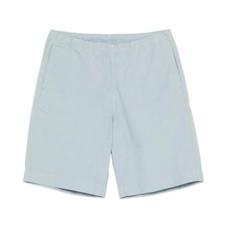 Paul Smith Shorts met elastische tailleband - Heren - Korte Broeken - Blauw - M - Katoen - Korte Broeken