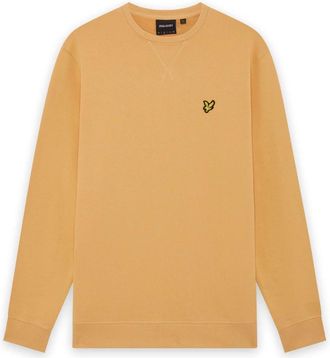 Lyle & Scott Hoodies & sweatvesten, Heren, Oranje, XL, Katoen, Mid Layers Crew Neck Sweatshirt