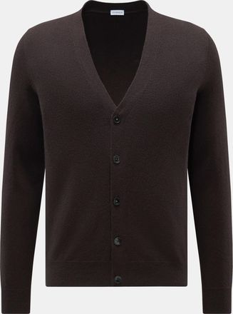 Braun Hamburg Men - Cashmere cardigan dark brown