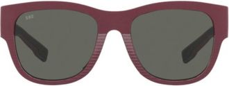 Costa CALETA Grey Polarized Glass Square Ladies Sunglasses 6S9084 908401 55