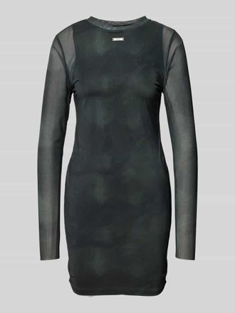 Karo Kauer Minikleid mit Label-Applikation in Black, Gr&ouml;&szlig;e XS