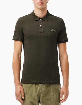 Lacoste Mens Lacoste L1212 Mens Polo Shirts Collared Classic Fit Top Summer Sports Golf Tee - Green - Size: Regular/34
