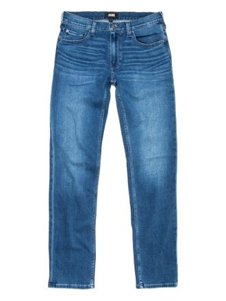 Paige back-patch straight-leg jeans - men - Cotton/Spandex/Elastane/Polyester - 31 - Blue