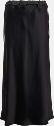Max Mara Editore satin midi skirt