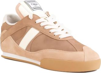 Chlo&eacute; Kick sneakers met logopatch - Beige