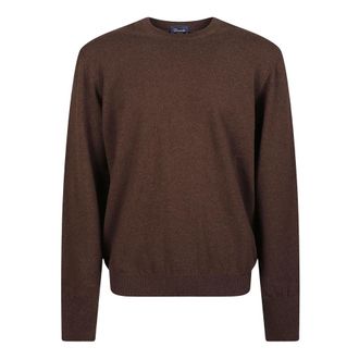 Drumohr Maglione Girocollo - - Knitwear - Uomo - Marrone - L
