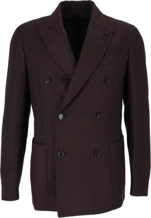 Lardini Giacca Roma - Heren - Blazers - Bruin - XL - Leer - Jassen