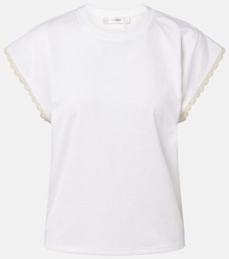 Frame Denim The Crochet cotton jersey T-shirt