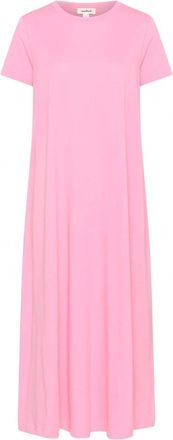 Soaked In Luxury Kleedjes, Dames, Roze, XS, Rosebloom Jurk met korte mouwen