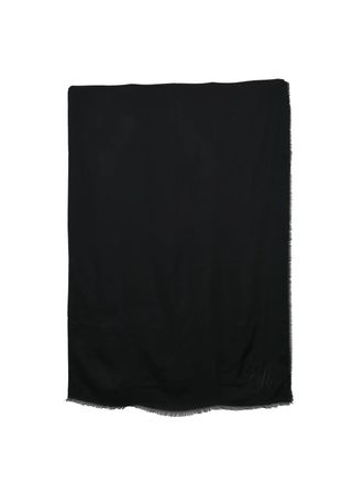 Emporio Armani Black Refined Modal-Cashmere Scarf