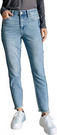 Judy Blue High Rise Side Panel Detail Slim Jeans In Medium Wash