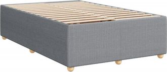 vidaXL Estructura De Cama Sin Colch&oacute;n Tela Gris Claro 120x200 Cm Vidaxl