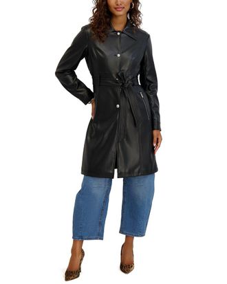 Kensie Belted Long Jacket