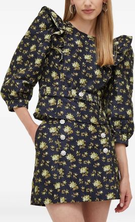 Custommade Blusa a fiori con maniche a palloncino