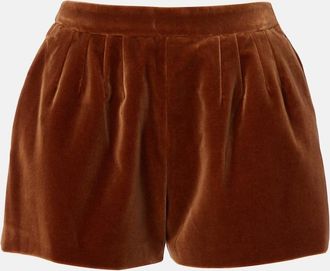 Blaz&eacute; Milano Blaz&eacute; Milano Tinker cotton velvet shorts