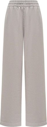 12 Storeez garment-dyed elasticated sweatpants - men - Cotton - L - Grey