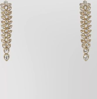 Swarovski embellished metal earrings