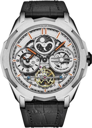 Stührling Legacy Chronograph Automatic Silver Dial Mens Watch M18219
