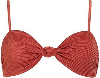 Kibys Sunset Bazaar Lissa Knot Bandeau Top in Terracota Rusty Copper at Nordstrom, Size Medium