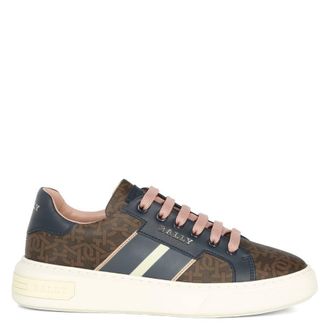 Bally Myron Monogram Leather Sneakers
