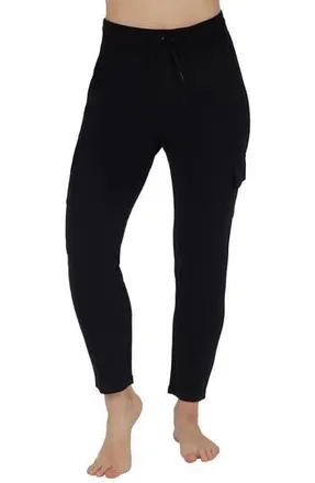 90 Degree by Reflex Terry Fleece Jamie Tapered Joggers in Black at Nordstrom Rack, Size X-Large