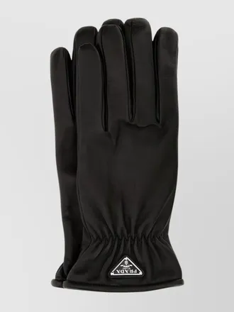 Prada nappa leather gloves elasticated wrist