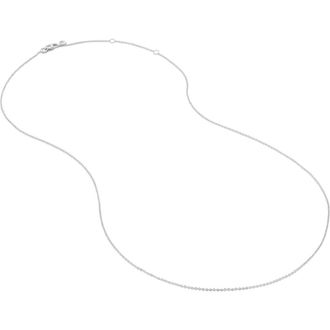 Monica Vinader Super Fine Chain Necklace in 14Kt Solid White Gold at Nordstrom Rack