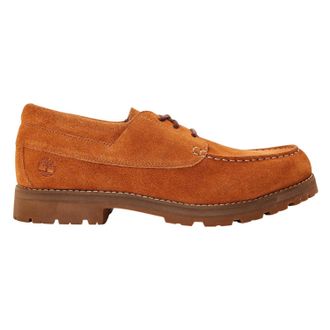 Timberland Mens Britton Suede Moc Toe Loafers (Rust) - Size UK 10.5
