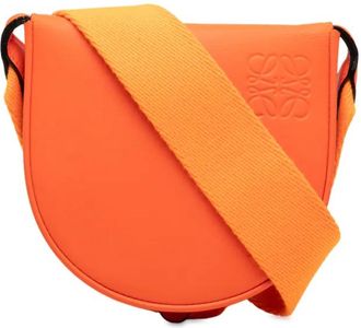 Loewe 2020 Small Soft Calfskin Heel Pouch crossbody bag - women - Calf Leather - One Size - Orange