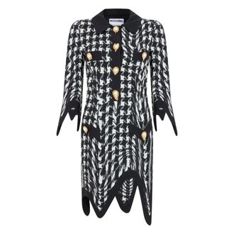 Moschino Kleedjes, Dames, Veelkleurig, S, Leer, Asymmetrische Jurk