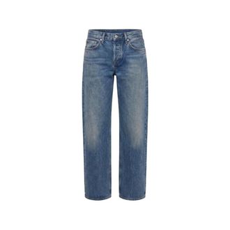 A Gold E Jeans, Dames, Blauw, W25, Katoen, Low Rise Loose Jeans
