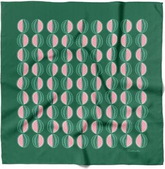 Centinelle Watermelon Cotton Silk Bandana in Green at Nordstrom